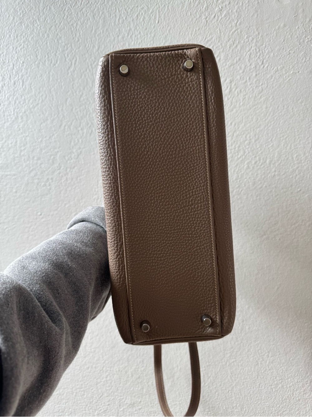 Hermes Kelly 32 Retourne Etoupe Togo in PHW - Picture 9 of 14